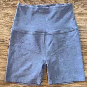 Beyond Yoga High-Waisted Blue Bike Shorts